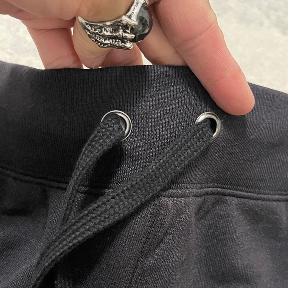 NWT Women’s Size Small Champion Drawstring Fleece Joggers With Logo Print Black - Picture 10 of 14